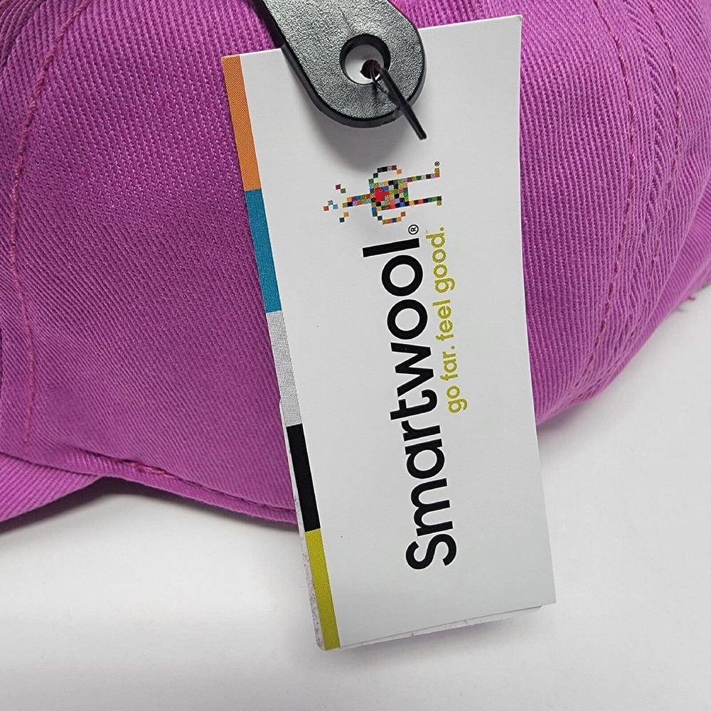 Smartwool Logo Ball Cap Festive Fuchsia Pink Cotton Adjustable New - Picture 8 of 13
